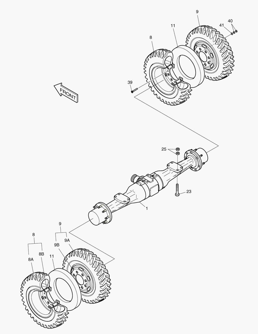 СИЛОВОЙ АГРЕГАТ(2)-ЗАДНЯЯ ОСЬ