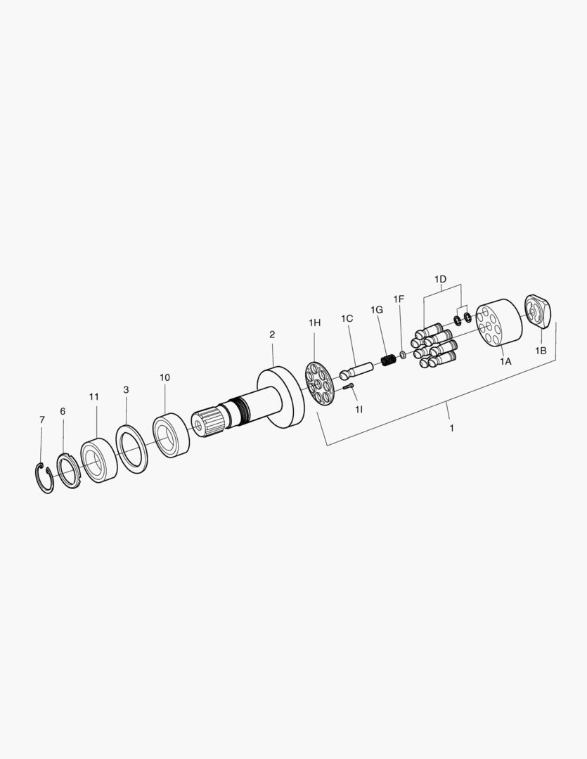 4170 TRAVEL MOTOR - ROTARY GROUP [5001~10214]