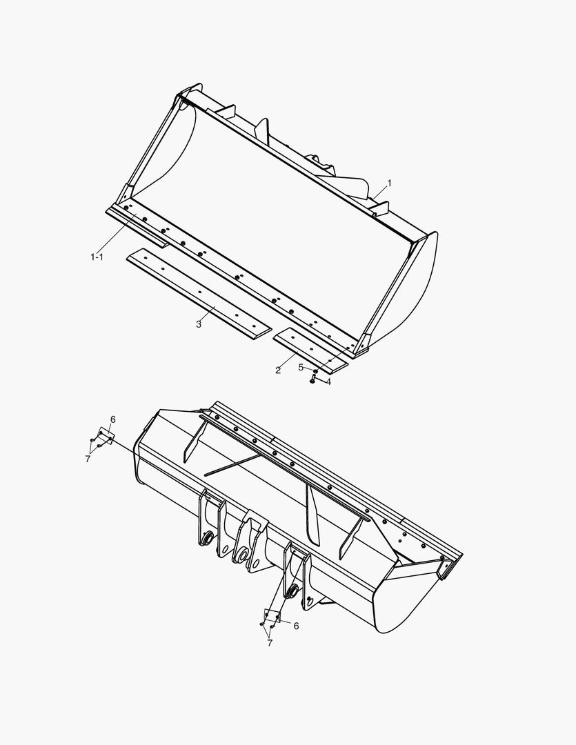 5200 CUTTING EDGE BUCKET -3.2mВі