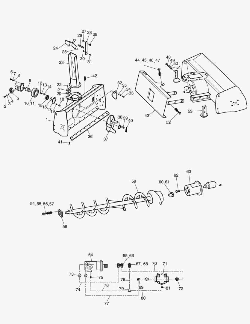 5590 SNOW BLOWER-SINGLE SHAFT
