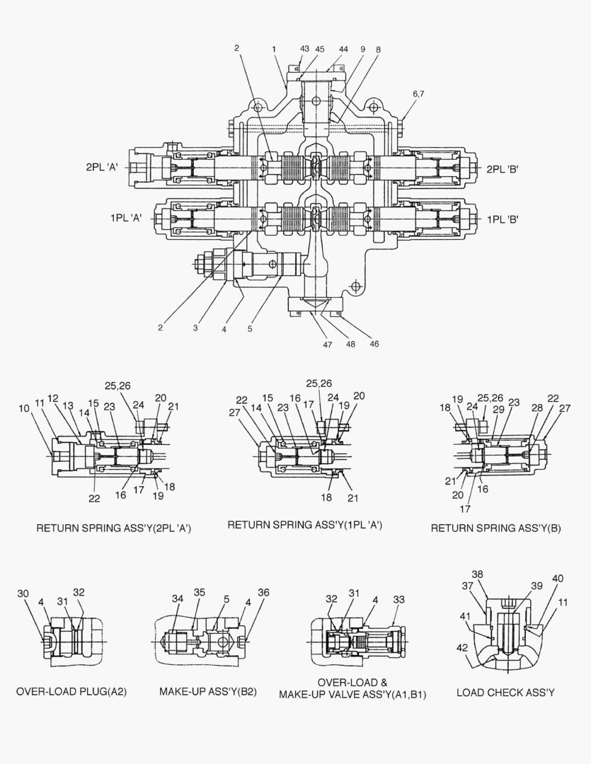3410 CONTROL VALVE-2 SPOOL [2001~2034]