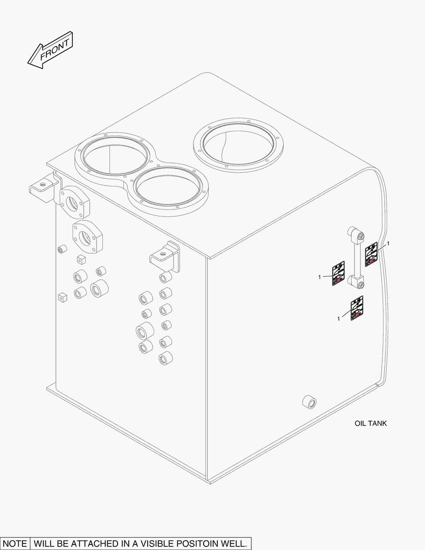 5240 DECAL - OIL CHECK (STANDARD TEMPERATURE)