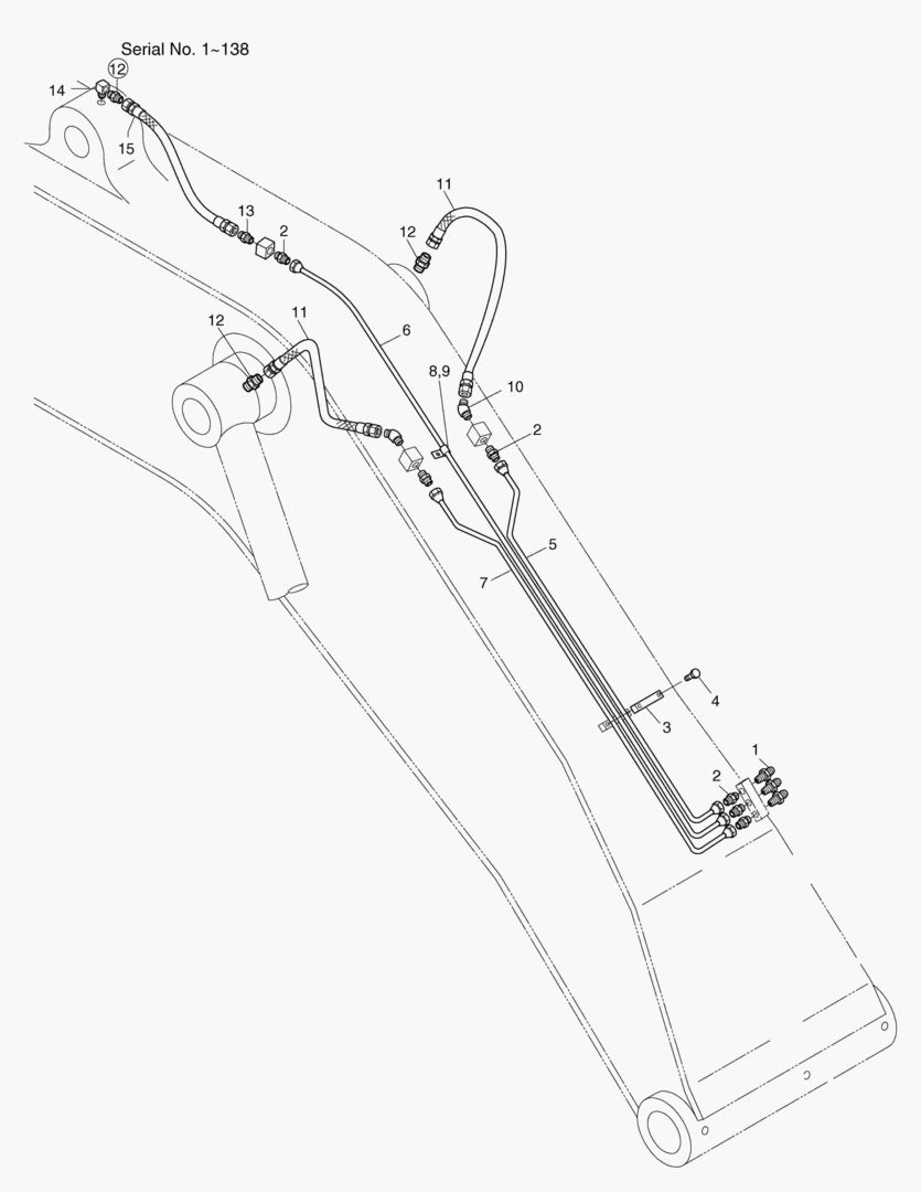 3130 FRONT LUBRICATION PIPING [1~534]