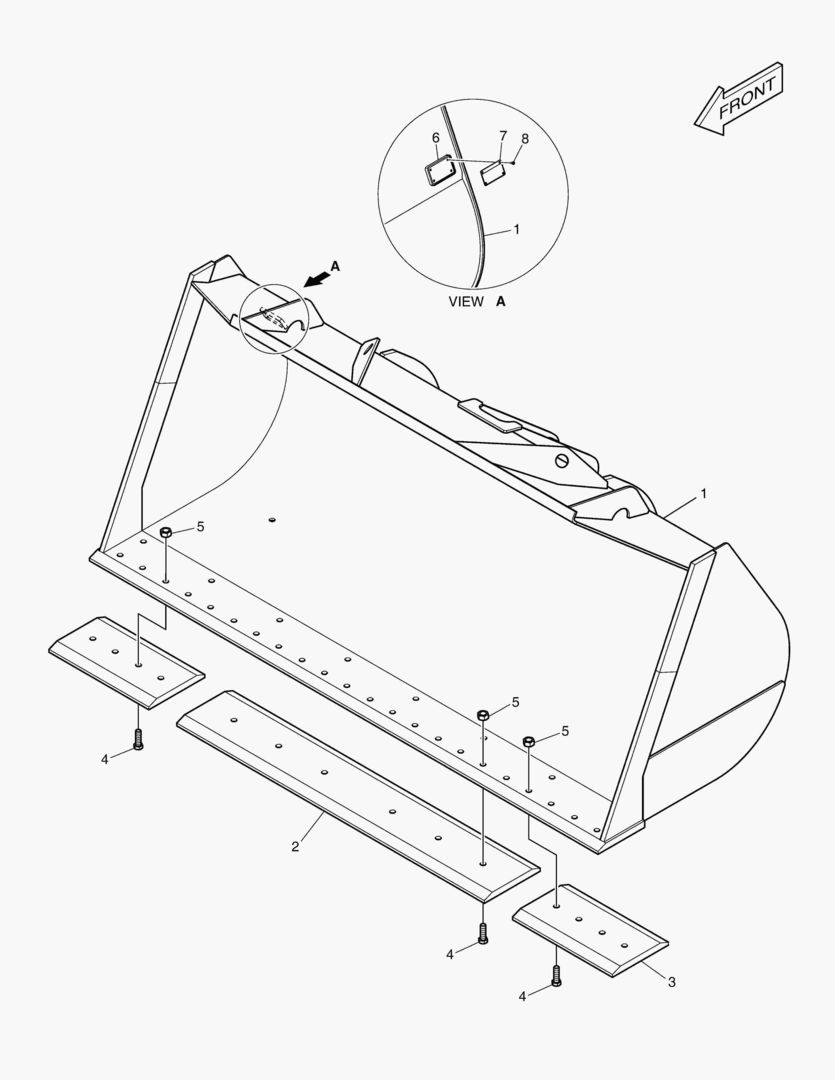 5630 BUCKET - 4.2гЋҐ CUTTING EDGE 3270mm