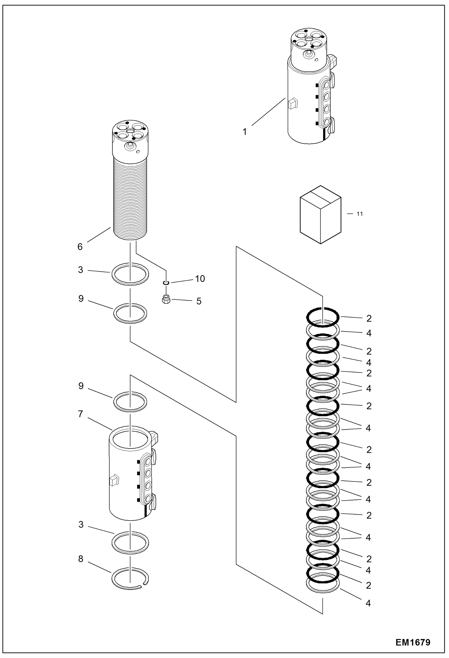 ПОВОРОТНОЕ СОЕДИНЕНИЕ (СЕРИЙНЫЙ НОМЕР AHLL11001 - AHLL22003)
