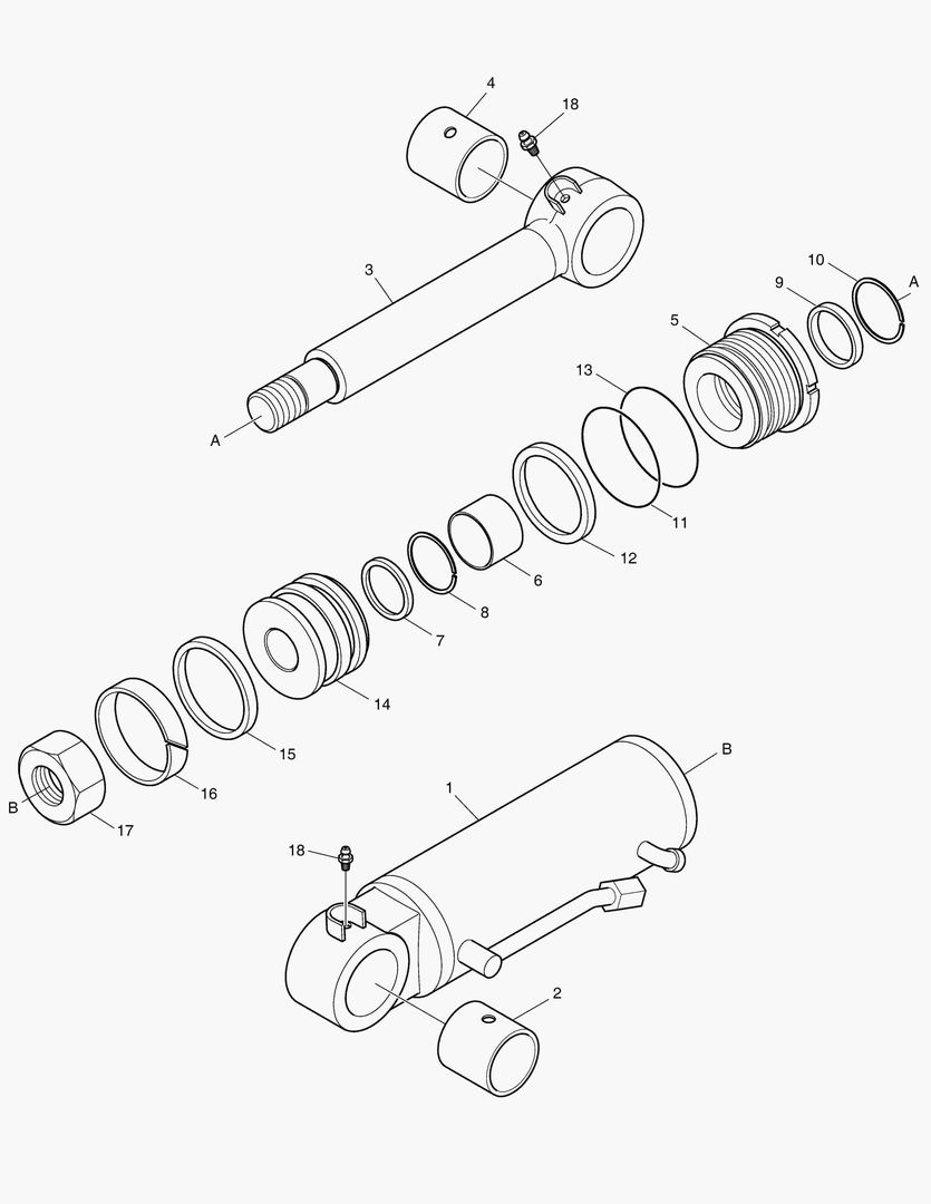 4330 DOZER CYLINDER - NON CHECK [50001~50799]