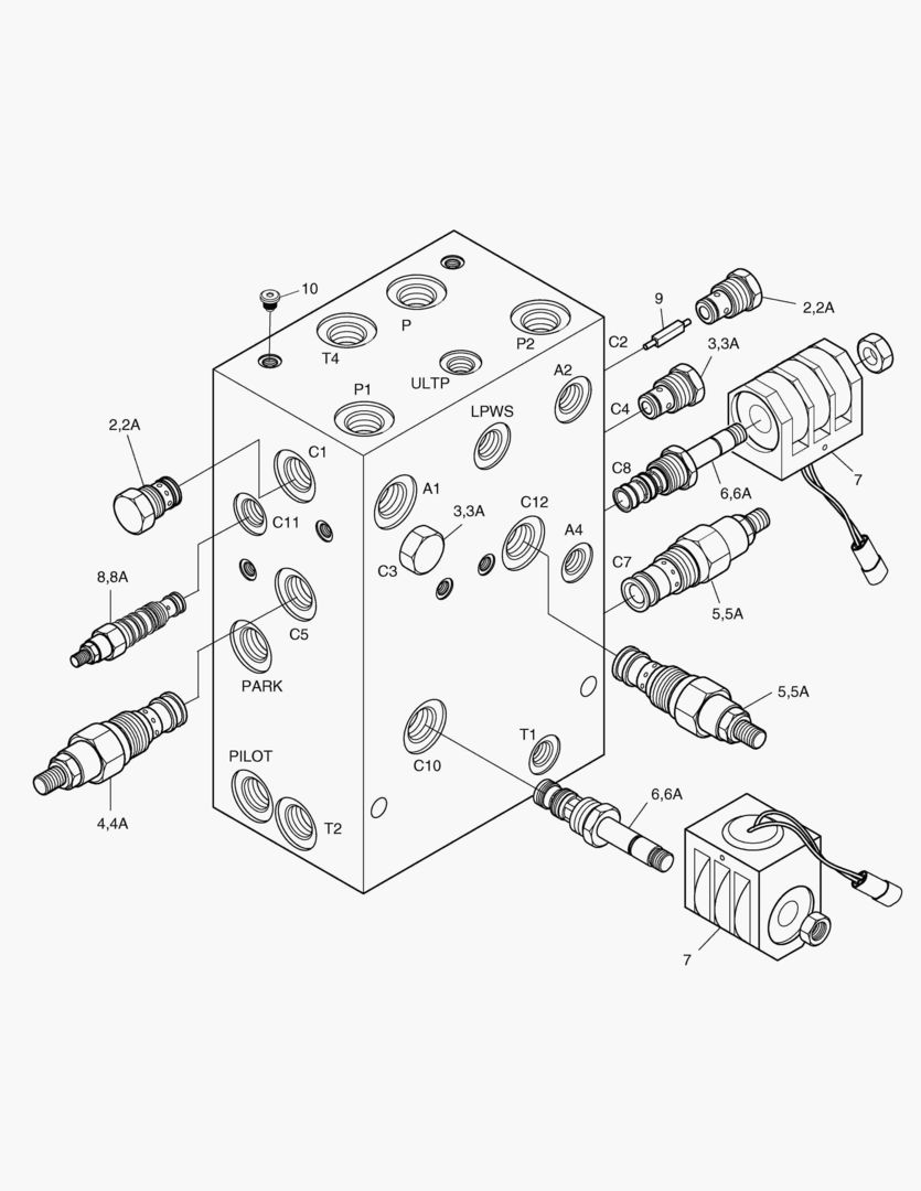 3383 BRAKE & PILOT SUPPLY VALVE [1081~]
