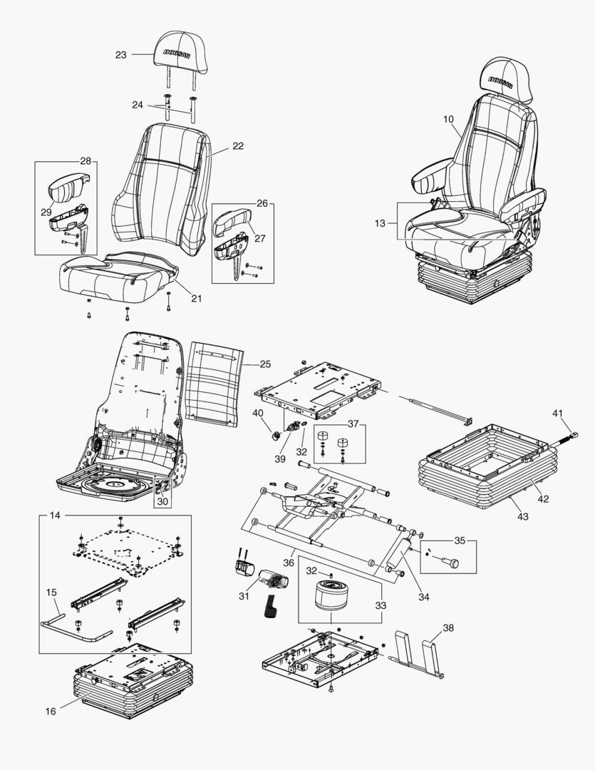 G305-131 DRIVER`S SEAT [8X1028~]
