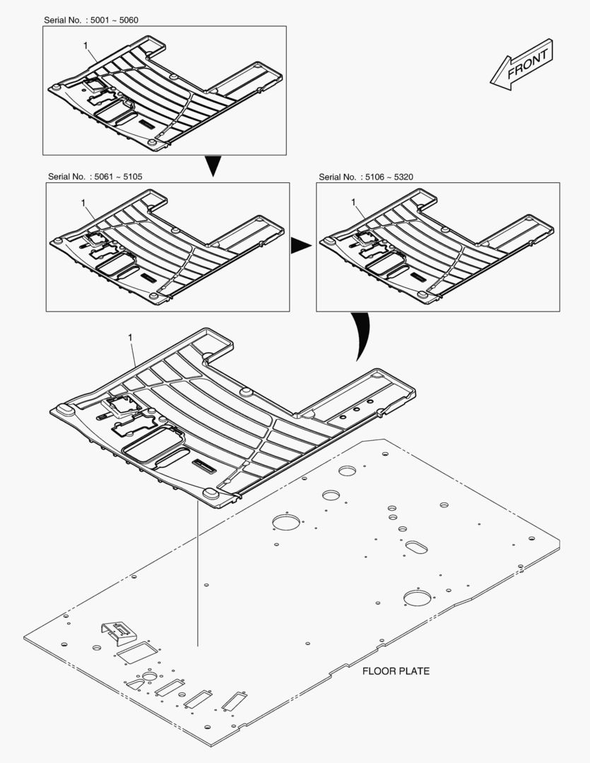 6390 FLOOR MAT - ONE & TWO WAY