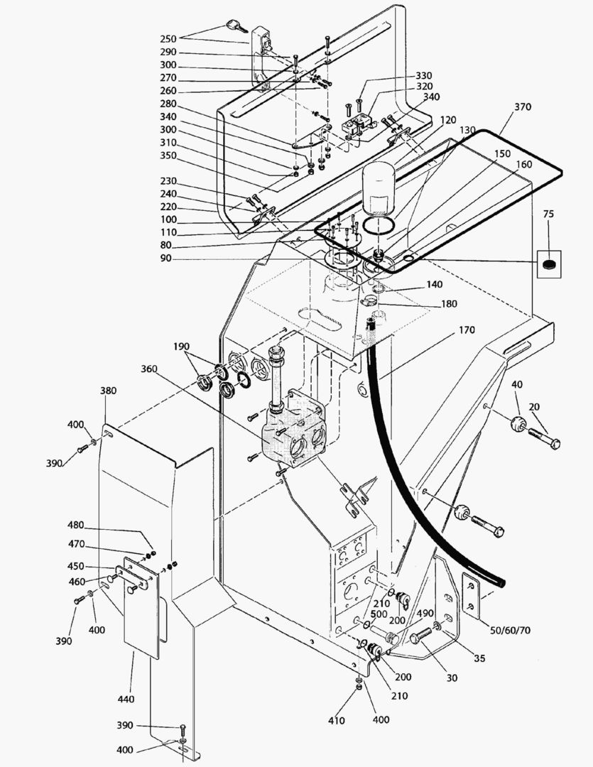 G200-4 HYDRAULIC TANK