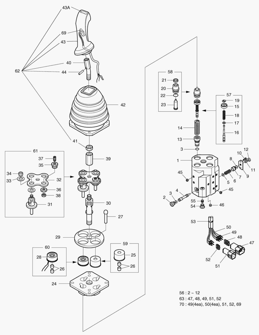 3461 REMOTE CONTROL VALVE-2 SPOOL [1036~]