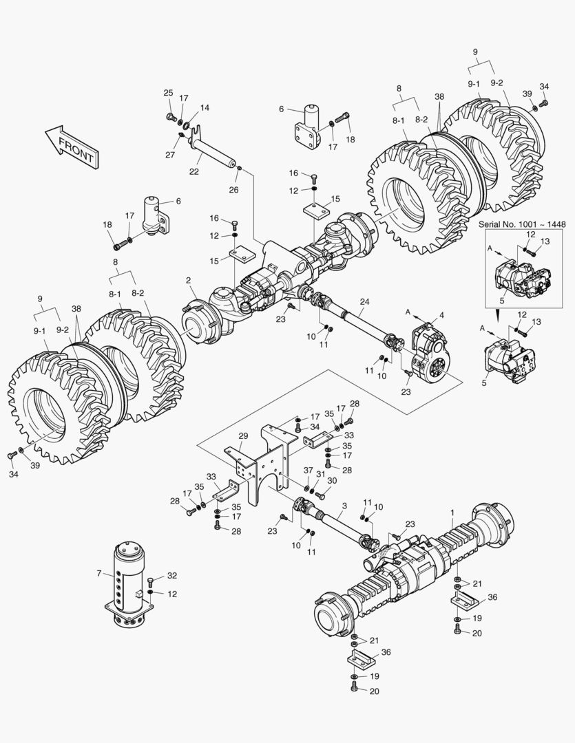 6400 POWER TRAIN-DOUBLE TIRE [1113~]