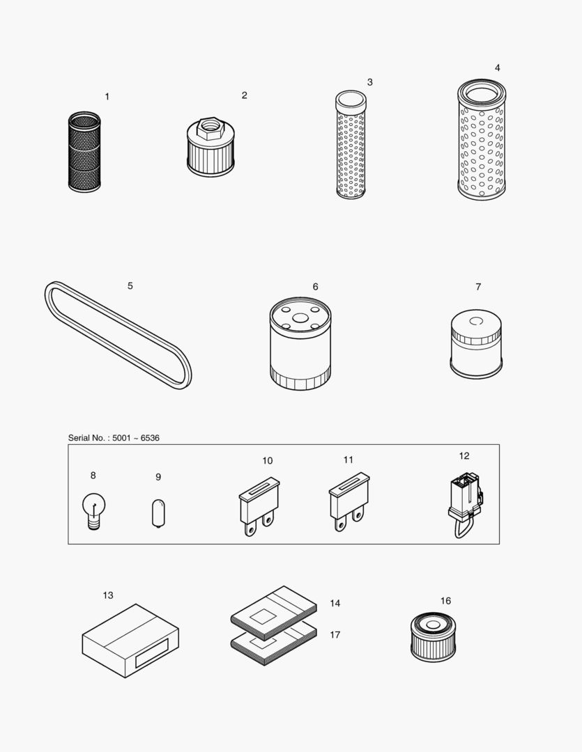 5110 SPARE PARTS