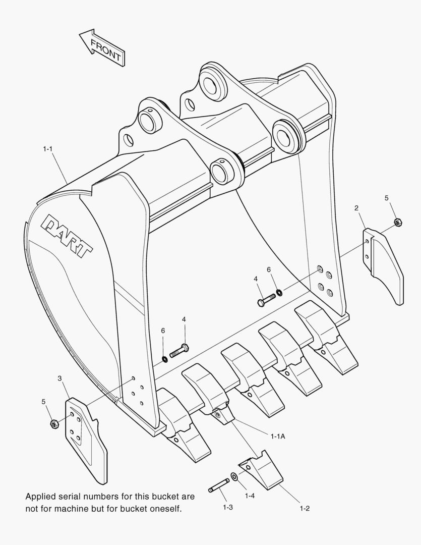 6620 BUCKET-0.48гЋҐ(36`)-SIDE PIN
