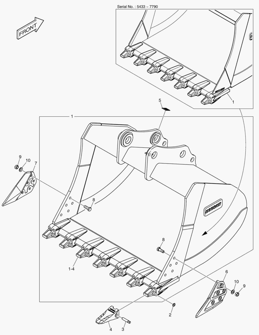8120 BUCKET ASSВґY - 1.51mВі - H CLASS