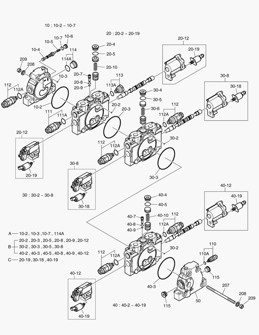 3670 CONTROL VALVE - 3 SPOOL(ELECTRIC)