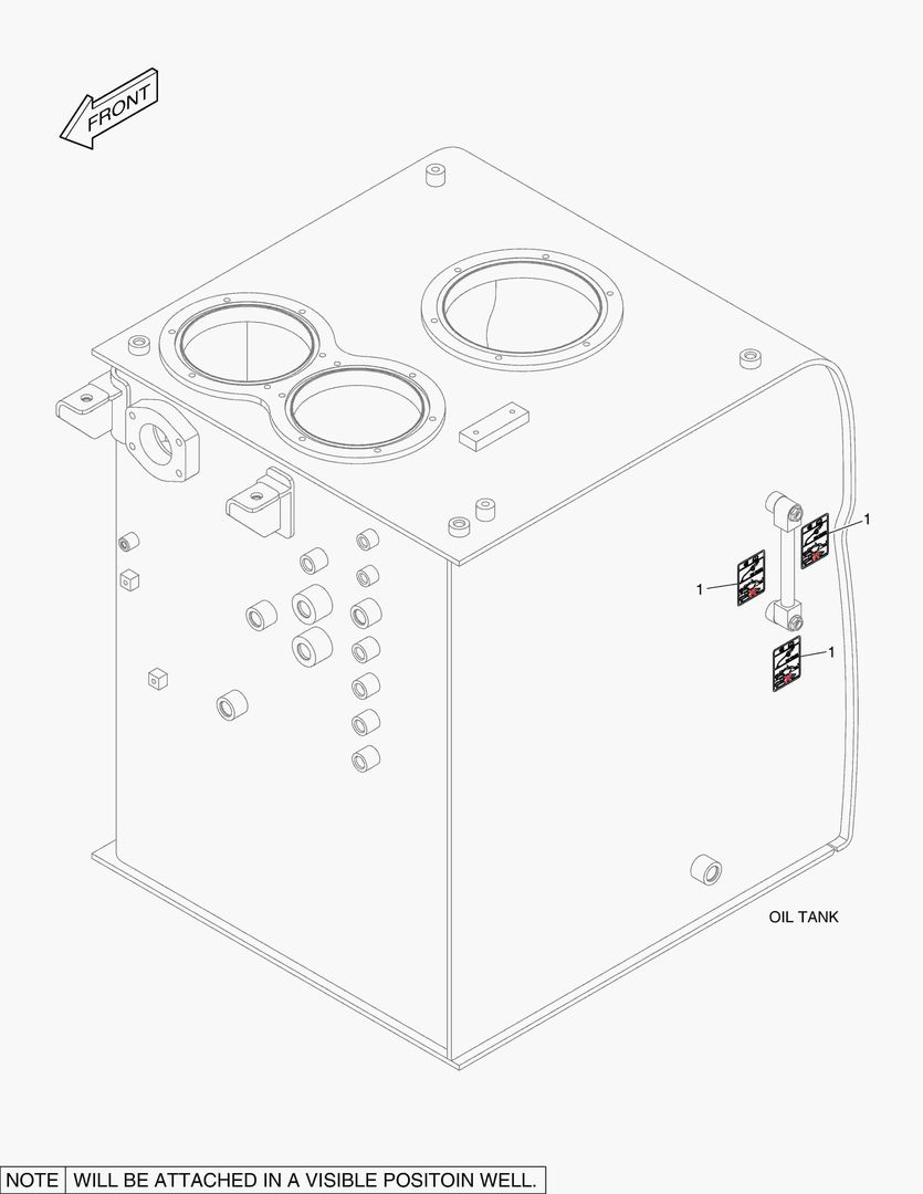 5390 DECAL - OIL CHECK (STANDARD TEMPERATURE) купить в СПб