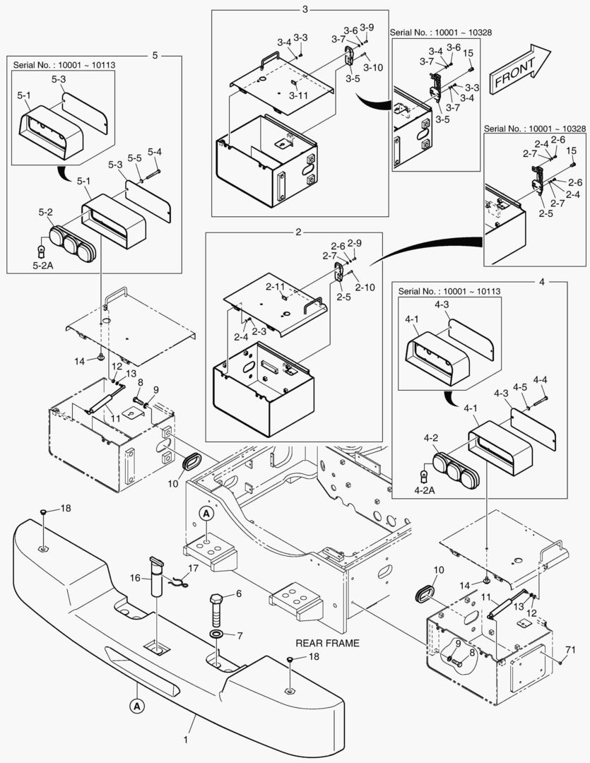 5490 COUNTER WEIGHT & REAR FENDER MOUNTING купить в СПб