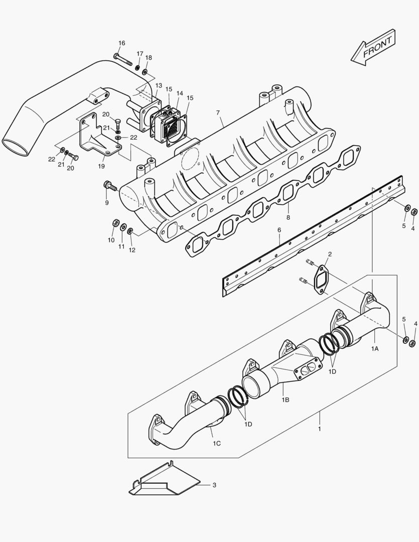063 INTAKE & EXHAUST MANIFOLD
