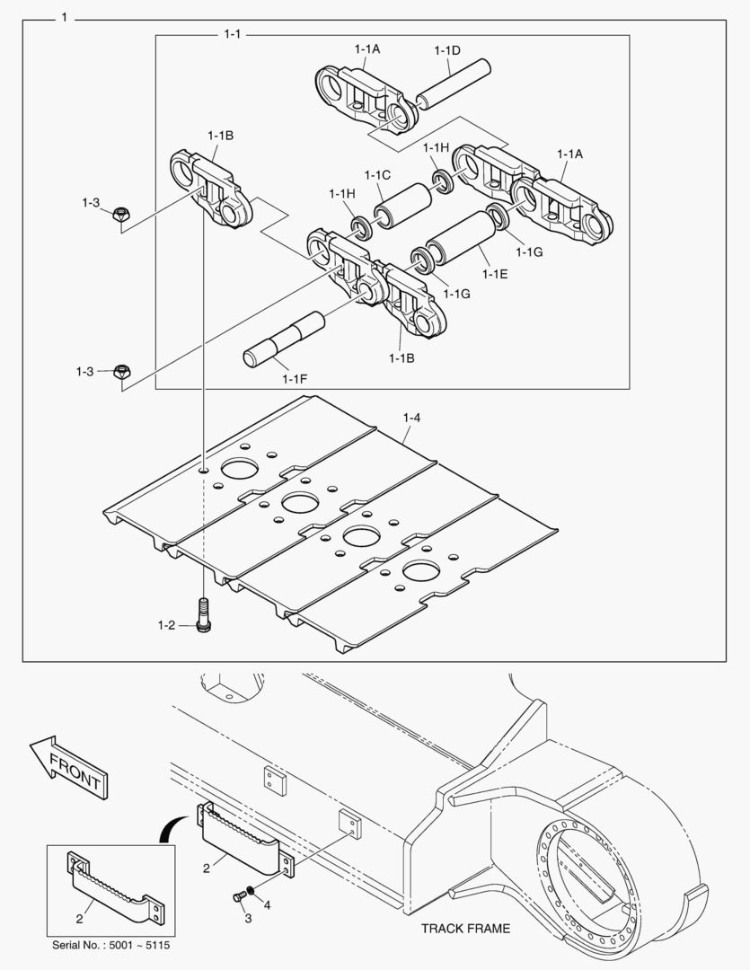 6900 TRACK SHOE - 600G(DOUBLE GROUSER) [5001~5194] купить в СПб