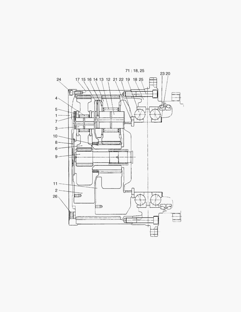 4170 TRAVEL REDUCTION GEAR [1001~1051] купить в СПб