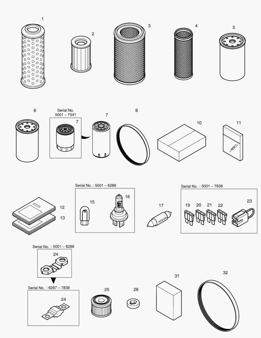 5100 SPARE PARTS