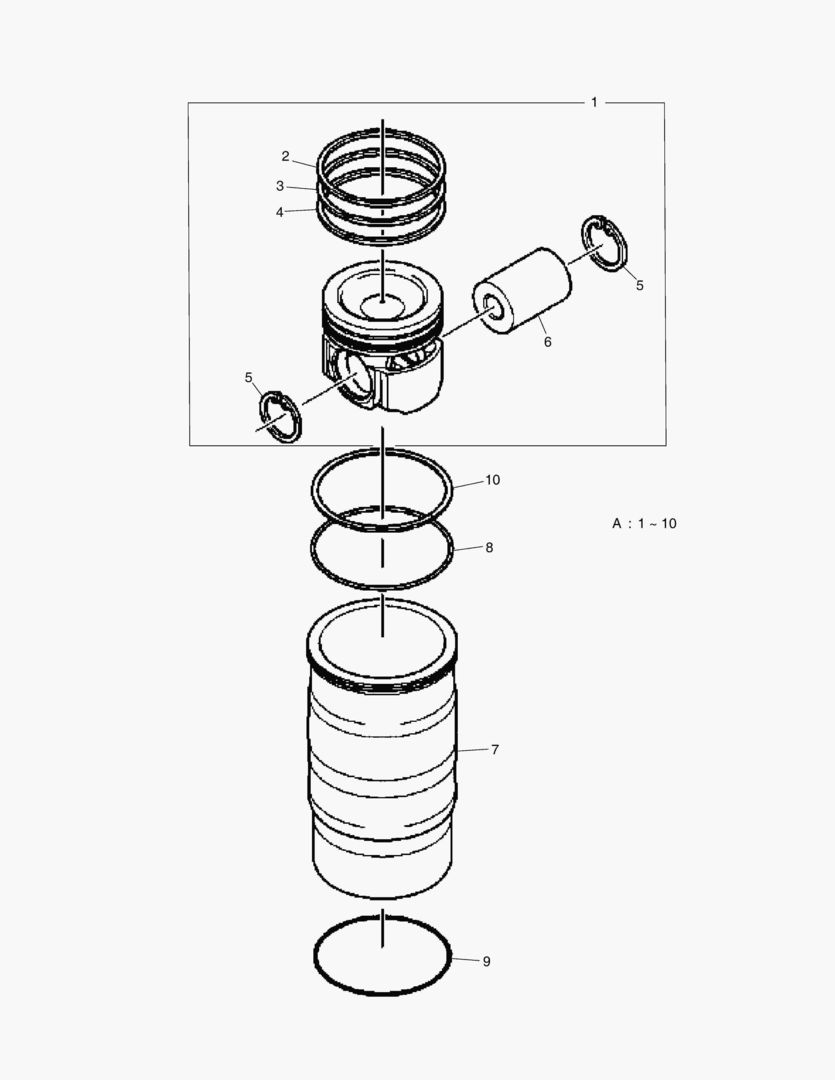 G011-62 REPAIR KIT; PISTON AND CYLINDER купить в СПб