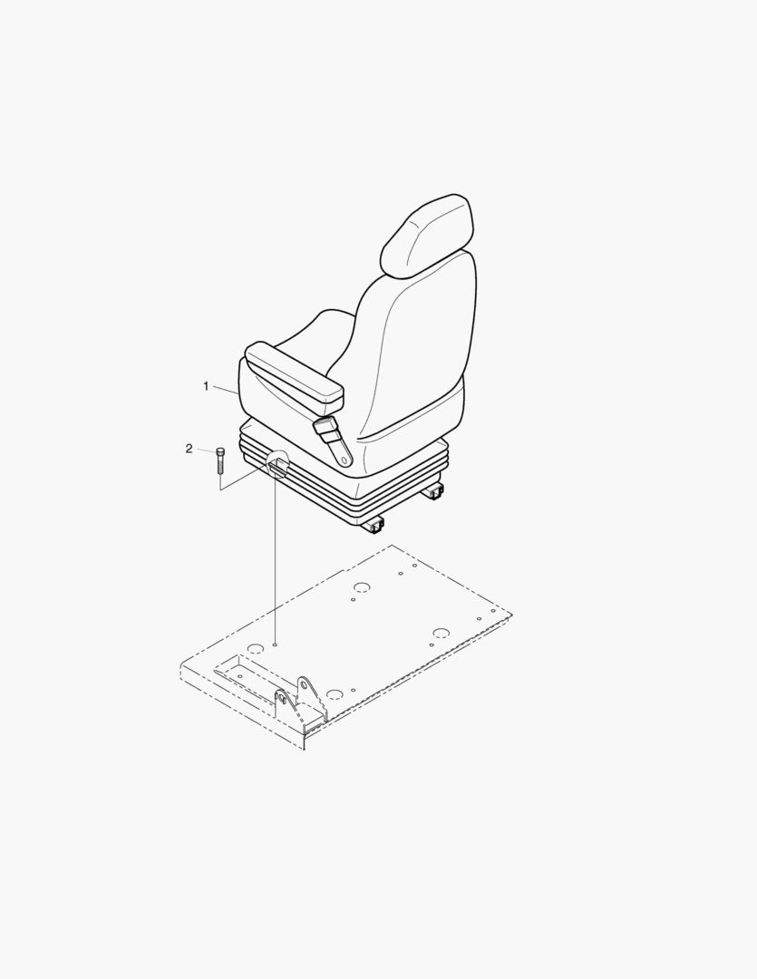 1413 SEAT MOUNTING-EXCEPT EUROPE & U.S.A [1083~]