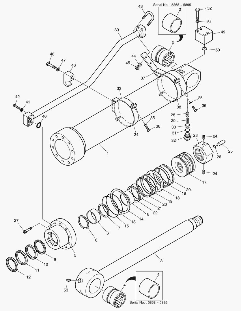 4481 ARM CYLINDER - ARM 2.3m (ARTI. BOOM) [5868~] купить в СПб