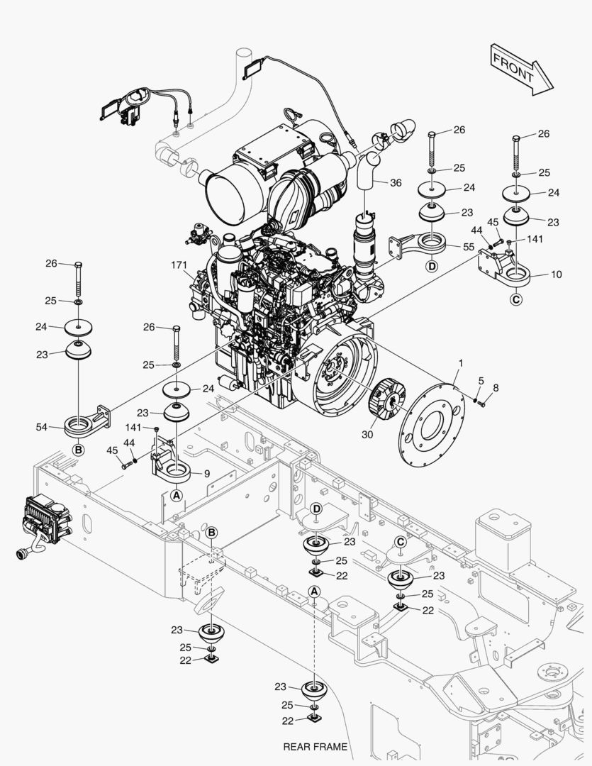 1130 ENGINE MOUNTING(3) купить в СПб