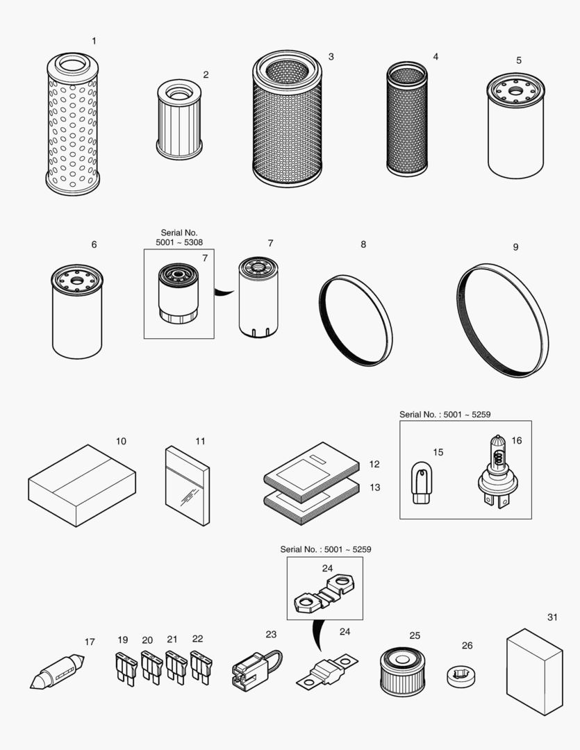 5110 SPARE PARTS