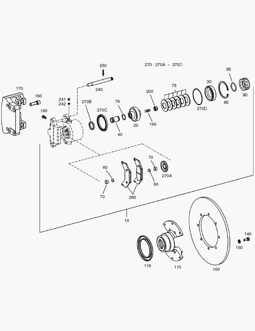 3200 PARKING BRAKE - TRANSMISSION [3001~3923] купить в СПб