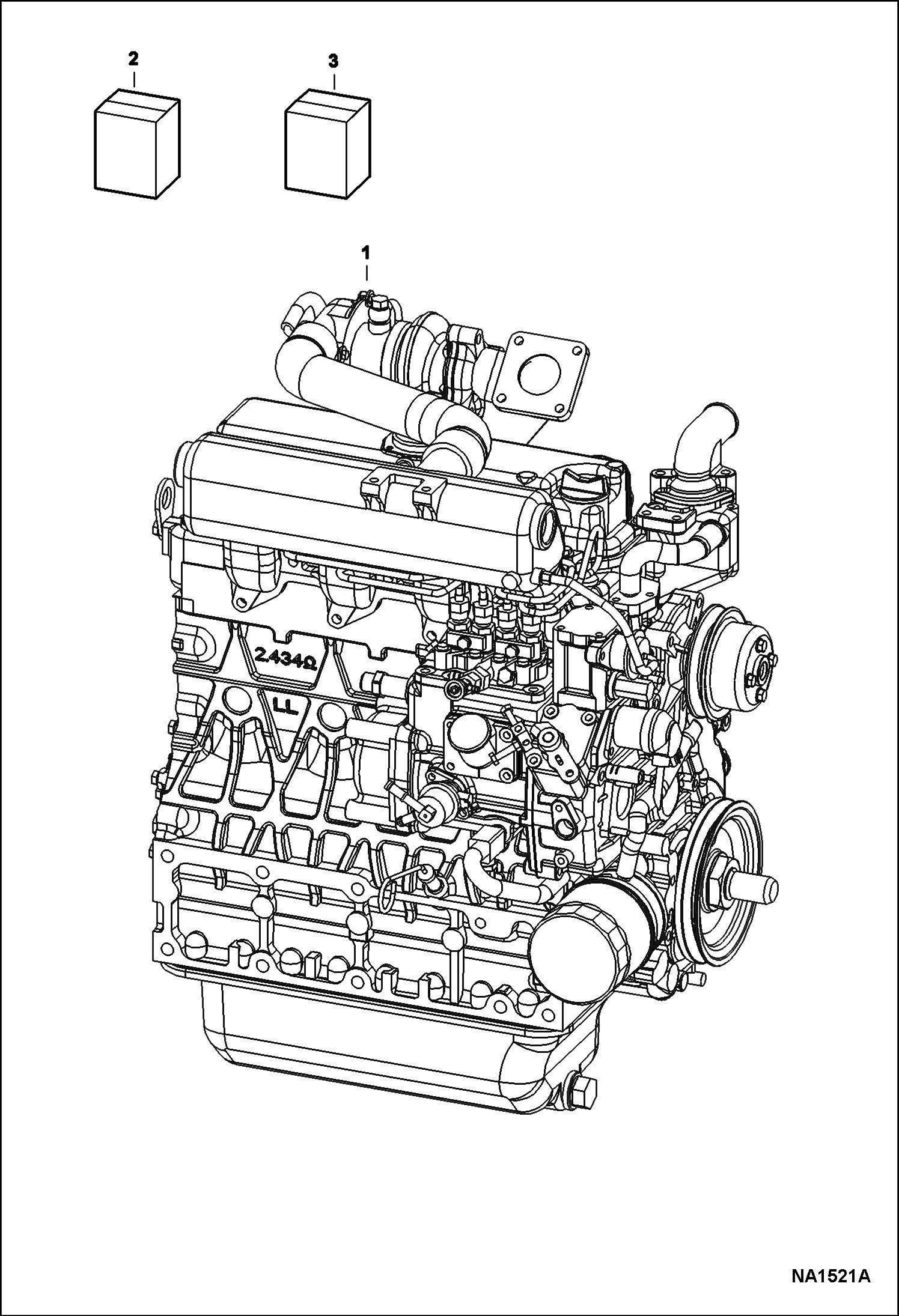 ДВИГАТЕЛЬ И КОМПЛЕКТ ПРОКЛАДОК (KUBOTA - V2403TMDI)