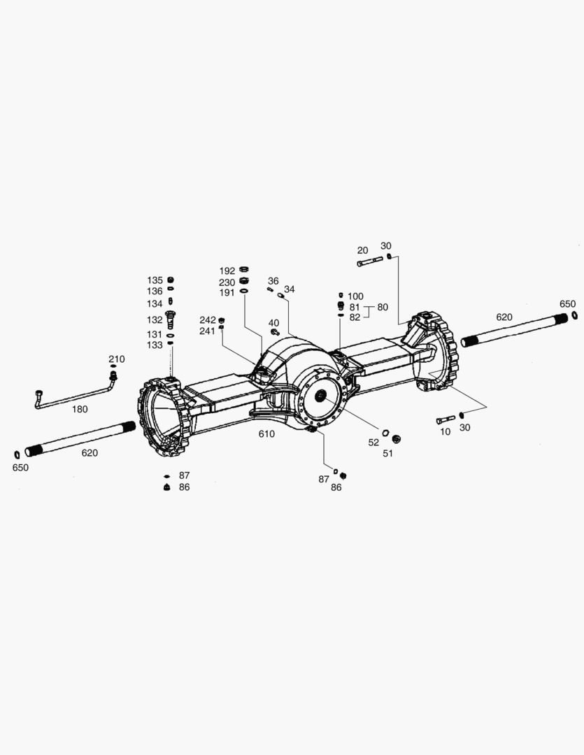 3371 AXLE CASING-REAR AXLE [3343~10381]