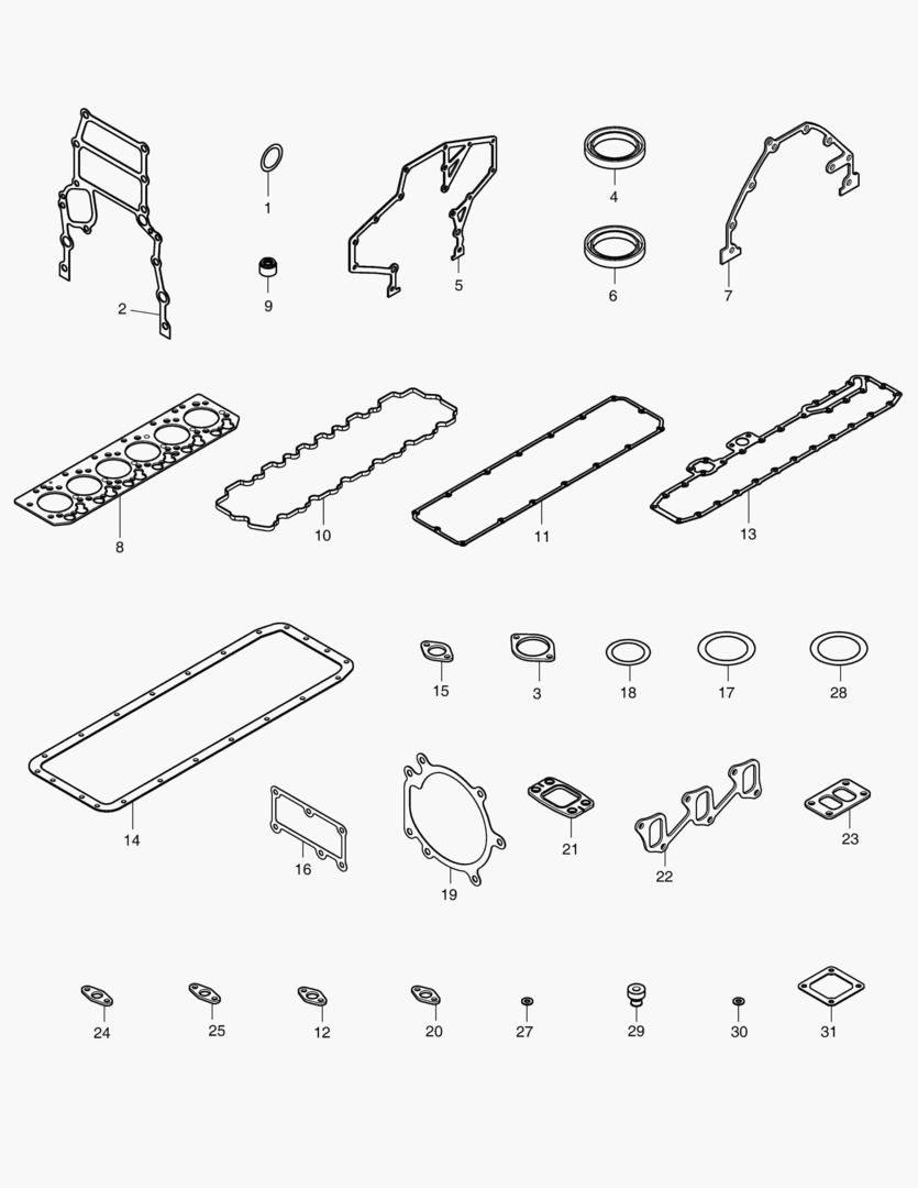 040 OVERHAUL GASKET KIT - ALL купить в СПб