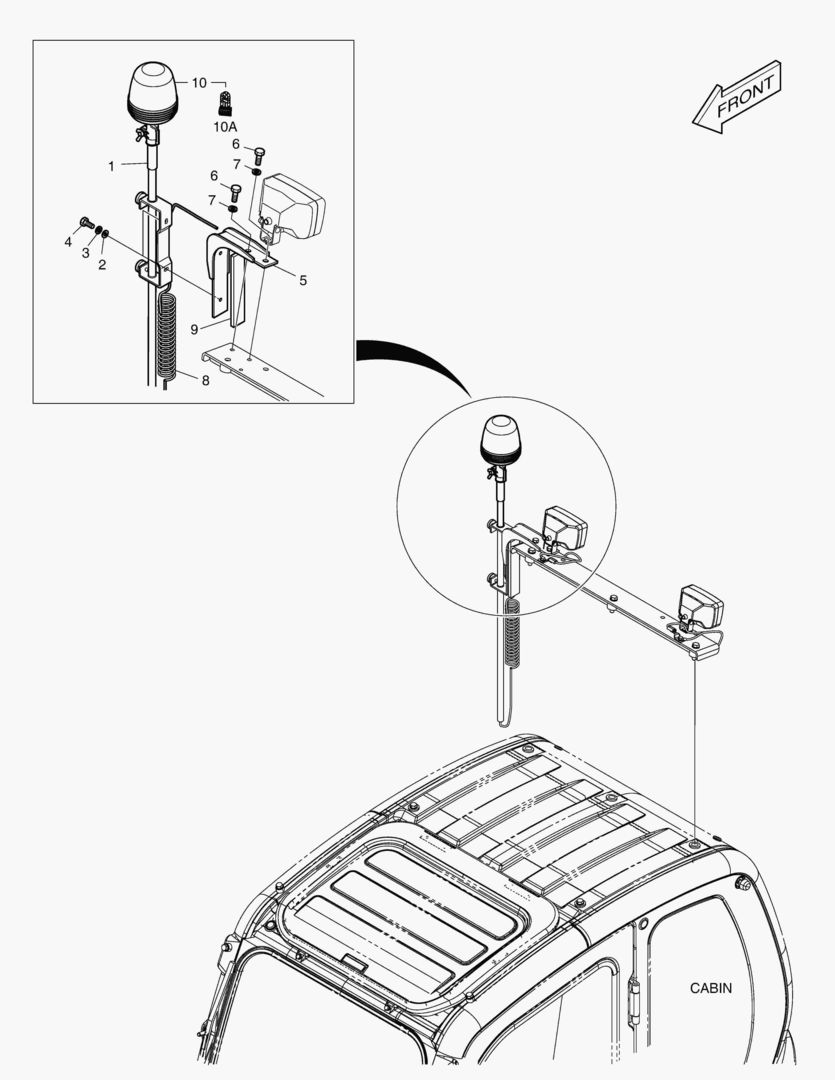6570 ROTATING BEACON(TELESCOPIC) [10001 ~10706] купить в СПб