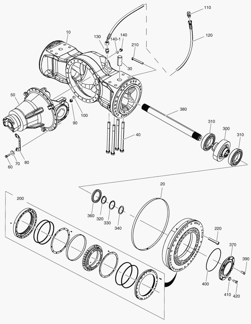 G090-10 AXLE HOUSING ASS`Y купить в СПб
