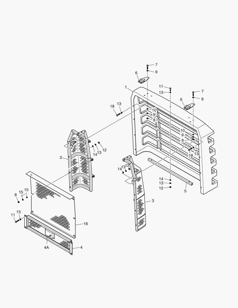 1385 RADIATOR GRILL [1001~1130] купить в СПб