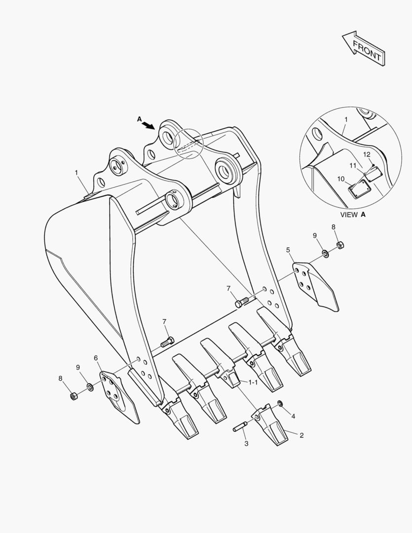 6540 BUCKET - 0.8mВі