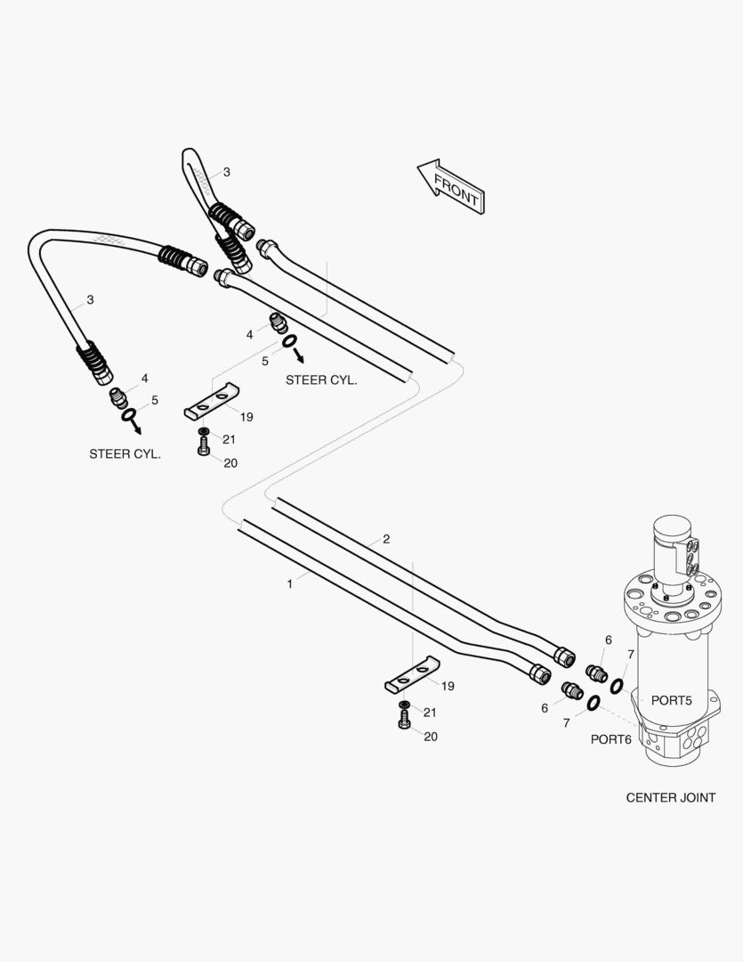 2175 STEER PIPING [1147~] купить в СПб