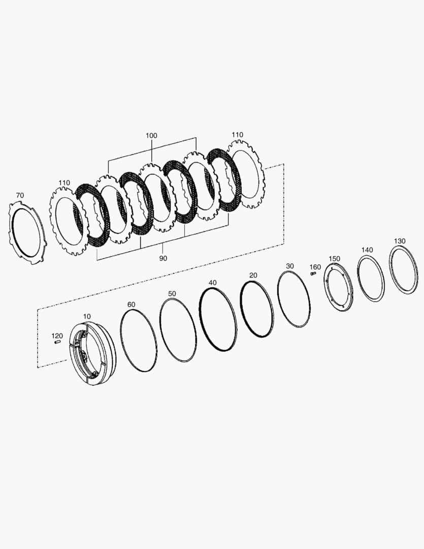 3580 BRAKE - REAR AXLE [3194~] купить в СПб