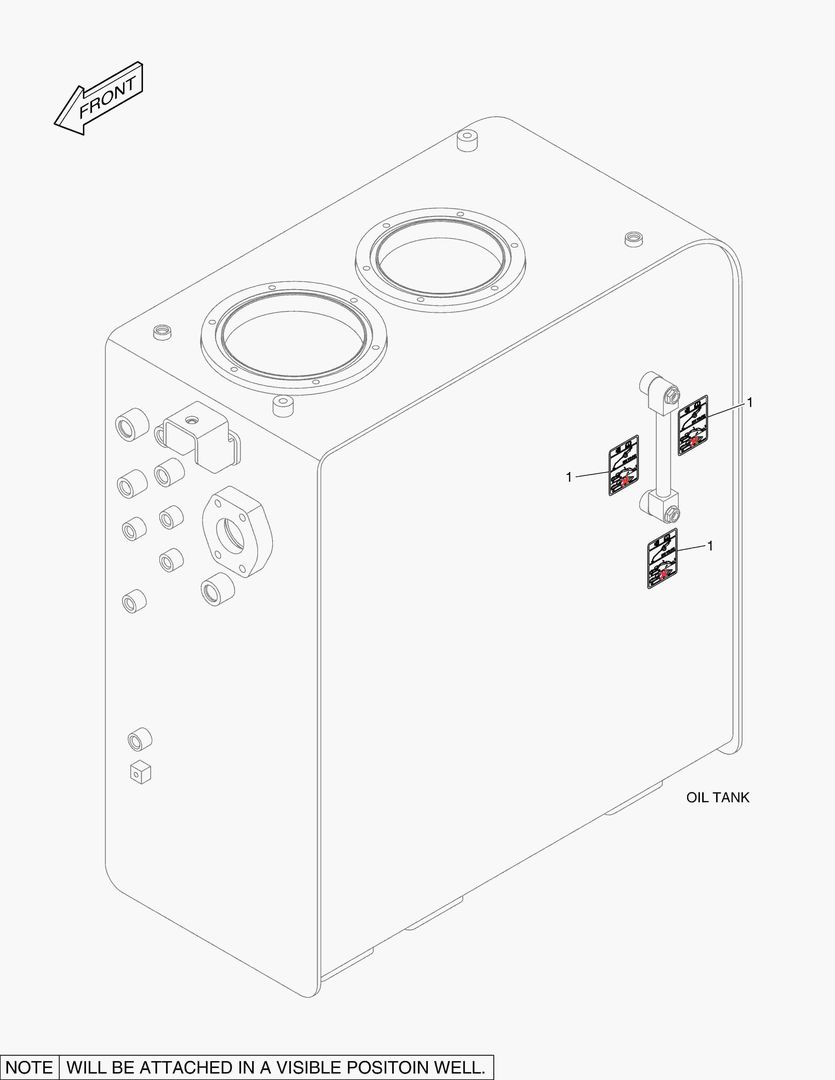 5250 DECAL - OIL CHECK (HIGH TEMPERATURE)