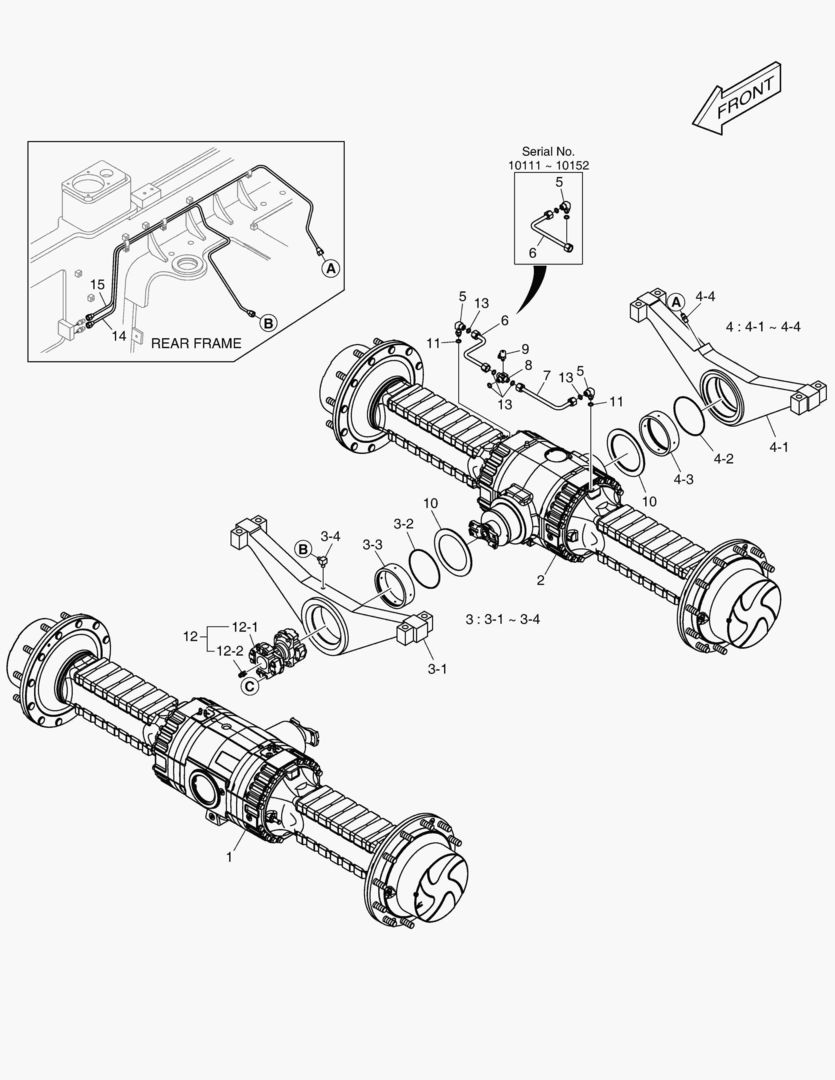 5470 AXLE & DRIVE SHAFT