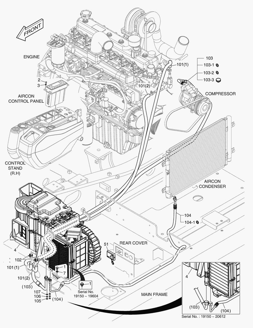 8050 AIR CONDITIONER - DIESEL HEATER(ROPS) [19150~] купить в СПб