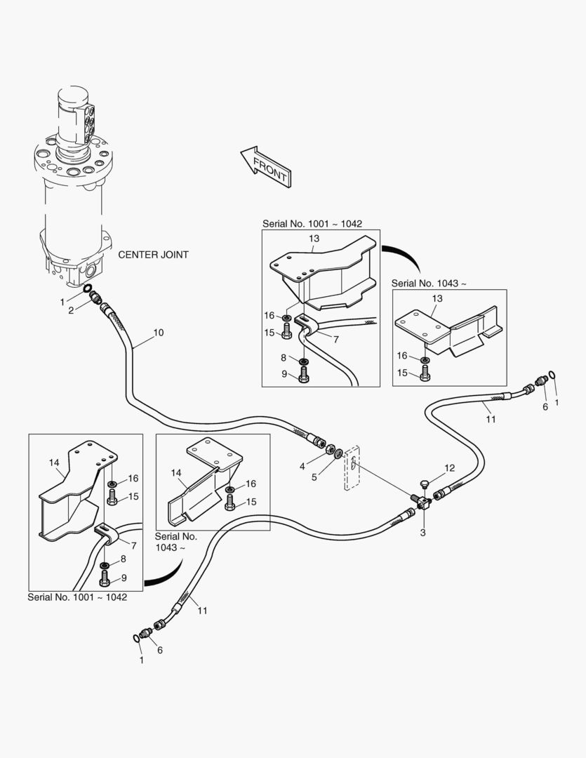 2180 BRAKE PIPING(2)-REAR [1001~1313]