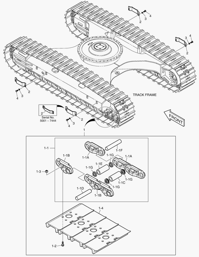6420 TRACK SHOE-600G(DOUBLE GROUSER) [5001~8704] купить в СПб
