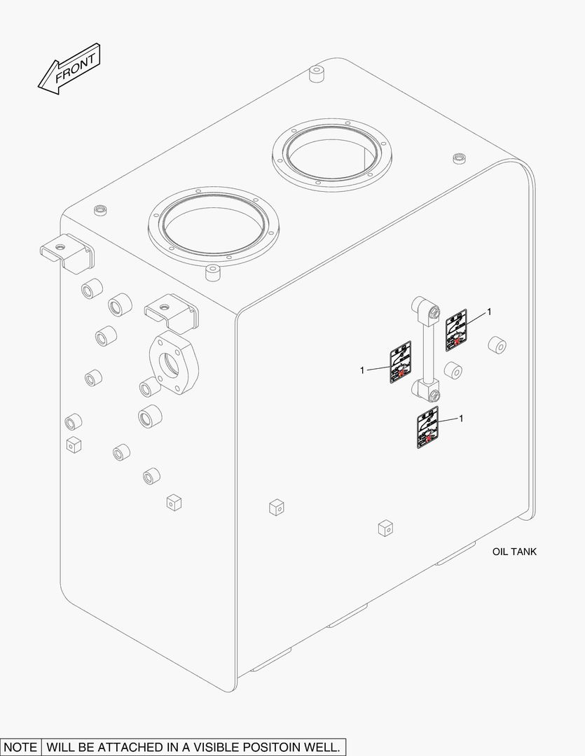 5330 DECAL - OIL CHECK (STANDARD TEMPERATURE) купить в СПб