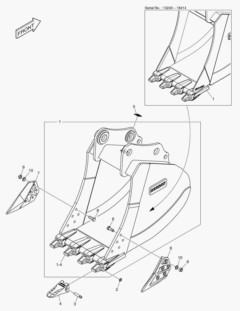 7220 BUCKET ASSВґY - 0.60mВі - H CLASS купить в СПб