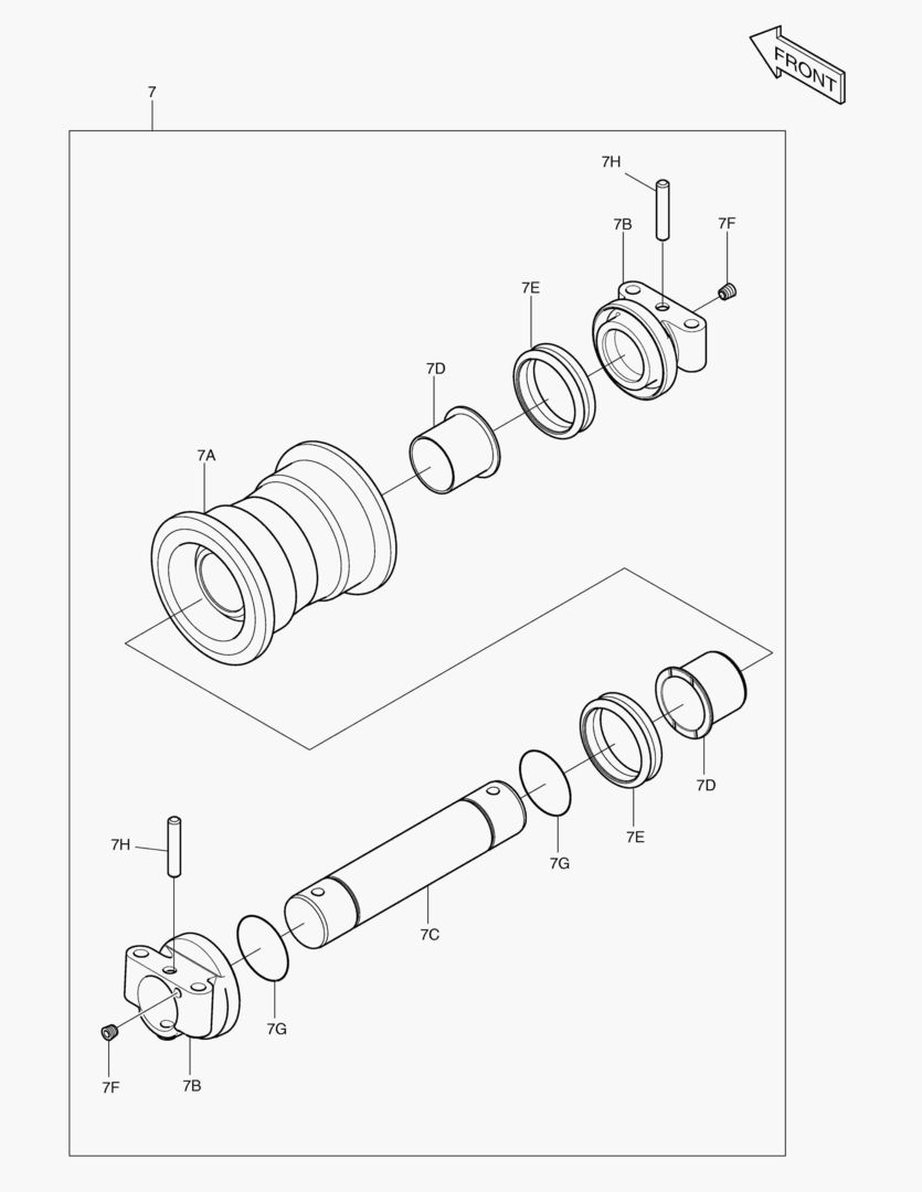 2150 LOWER ROLLER [5001~5176]