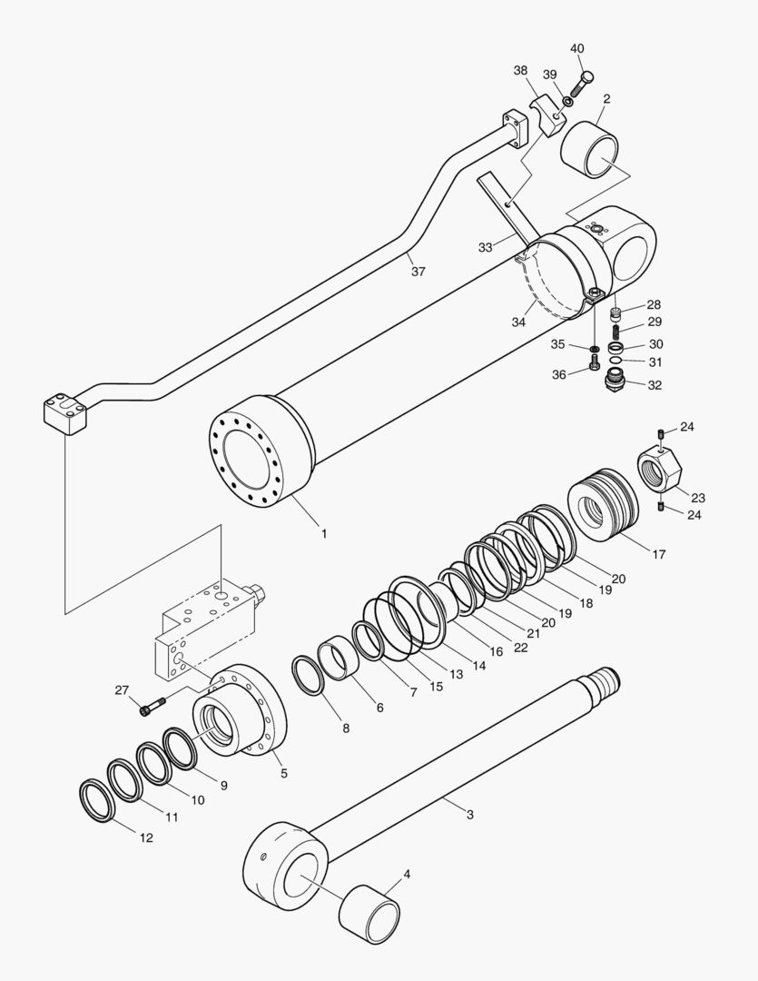 4441 ARM CYLINDER - LOCK VALVE [5184~5206] купить в СПб